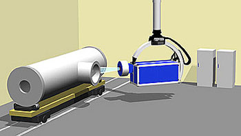 Schematic of the radiographic system